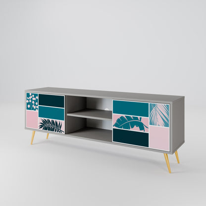 COMBINATION OF SHAPES Mueble de TV de 2 Puertas