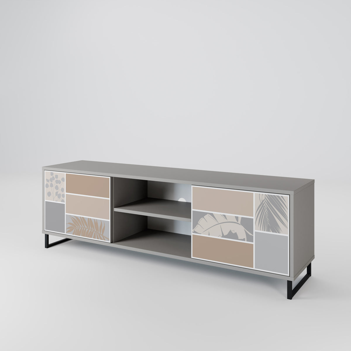 TROPICAL SHAPES Mueble de TV de 2 Puertas