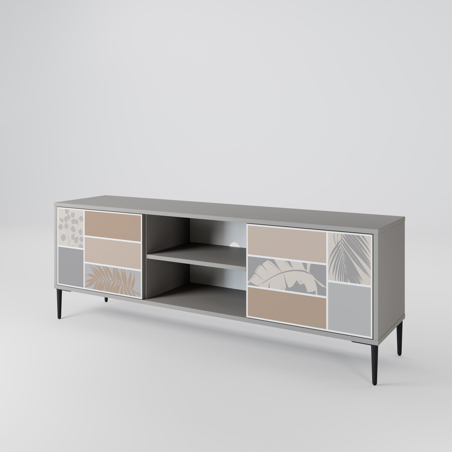 TROPICAL SHAPES Mueble de TV de 2 Puertas