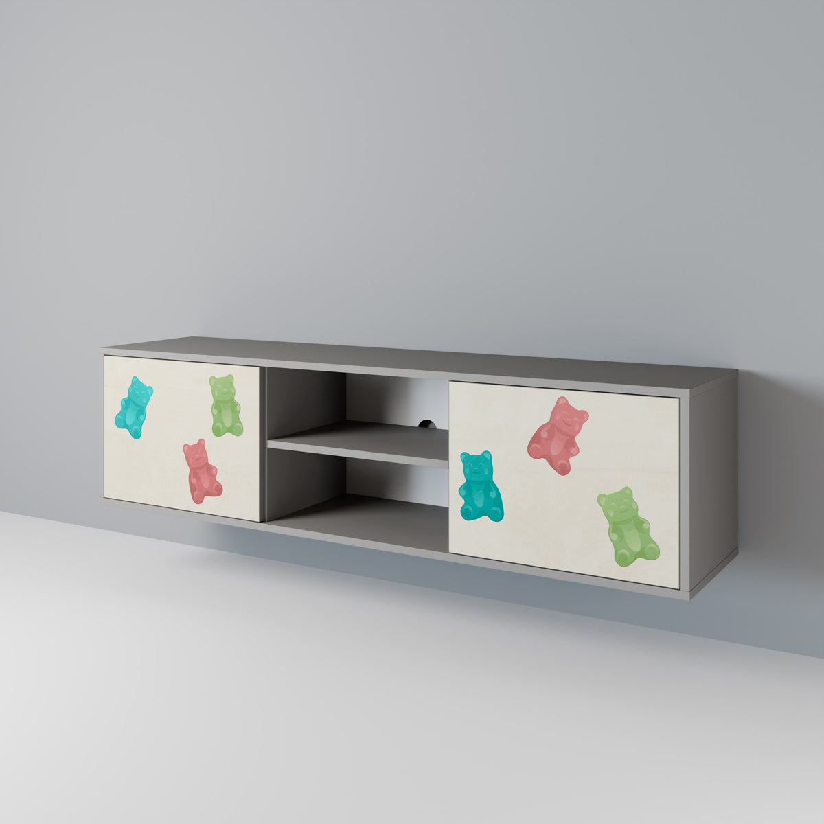 GUMMY BEARS Mueble de TV de 2 Puertas