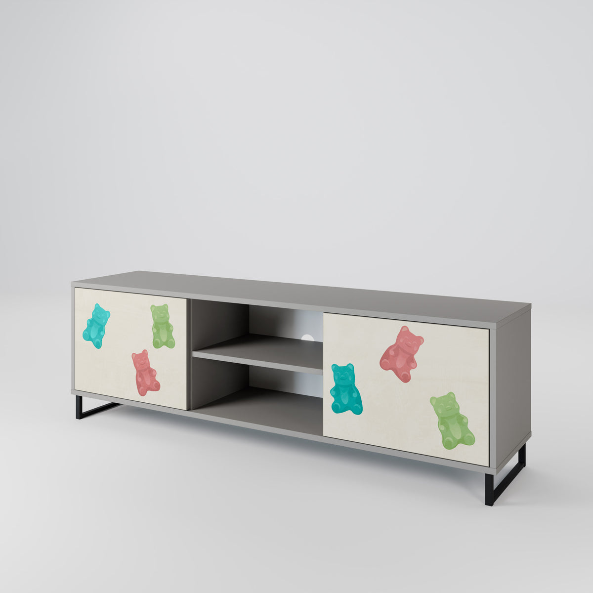 GUMMY BEARS Mueble de TV de 2 Puertas