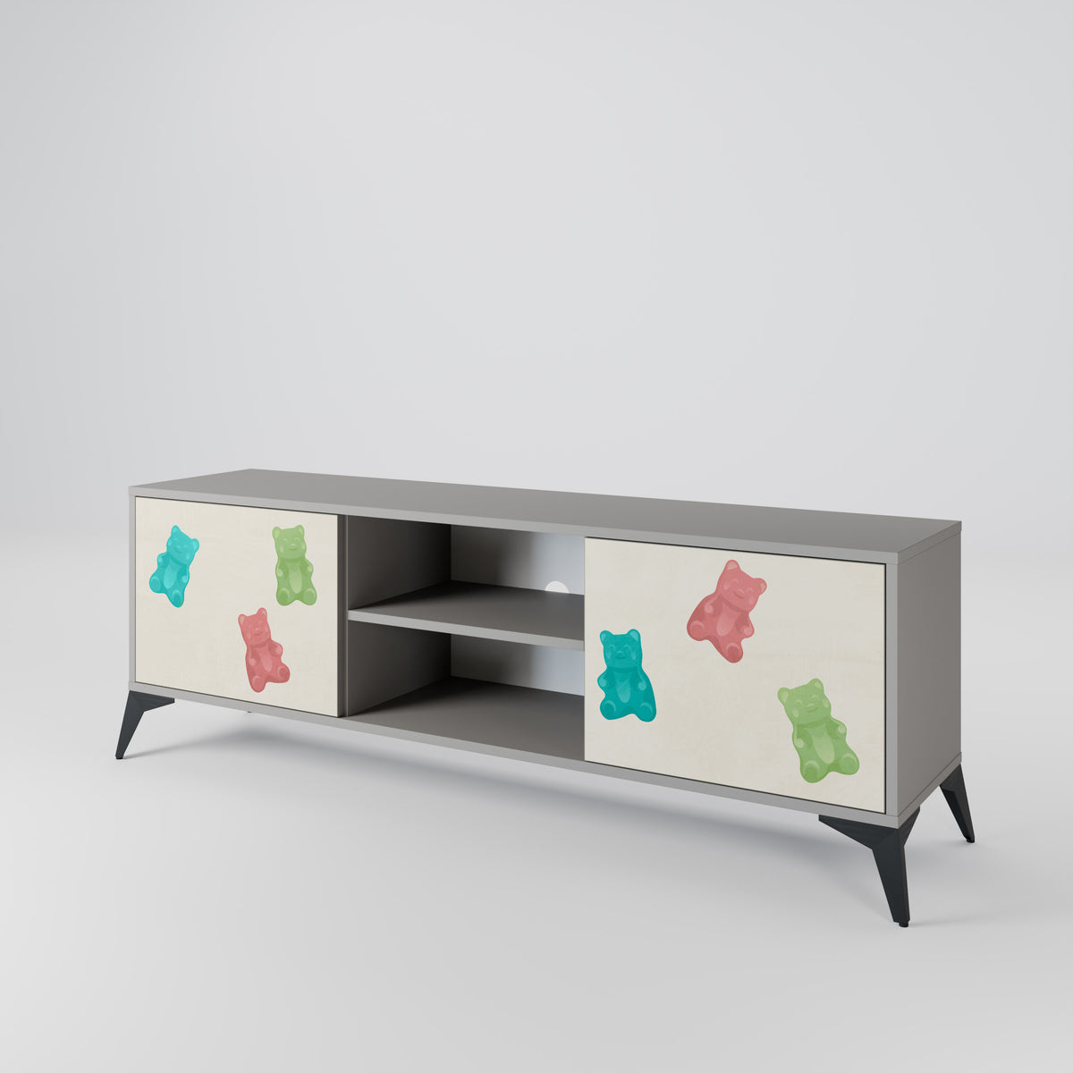 GUMMY BEARS Mueble de TV de 2 Puertas