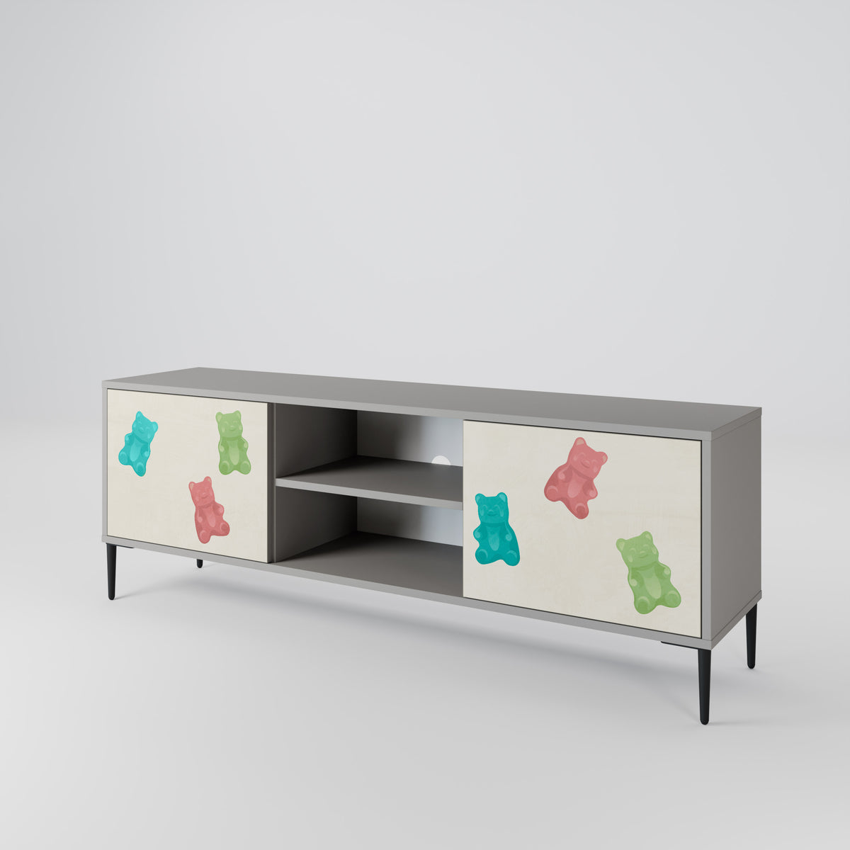GUMMY BEARS Mueble de TV de 2 Puertas