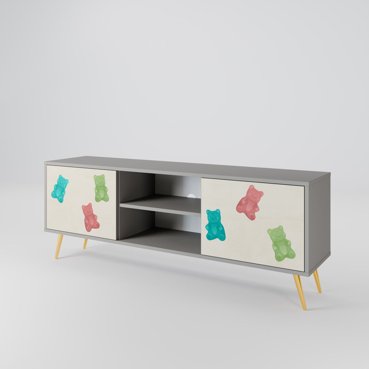GUMMY BEARS Mueble de TV de 2 Puertas