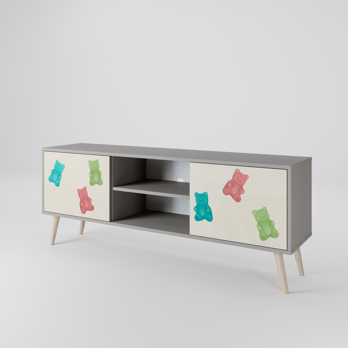GUMMY BEARS Mueble de TV de 2 Puertas