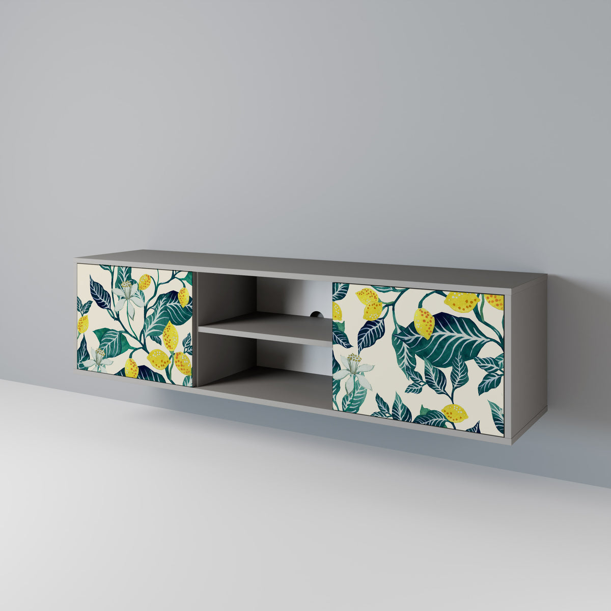 LEMON TREE Mueble de TV de 2 Puertas