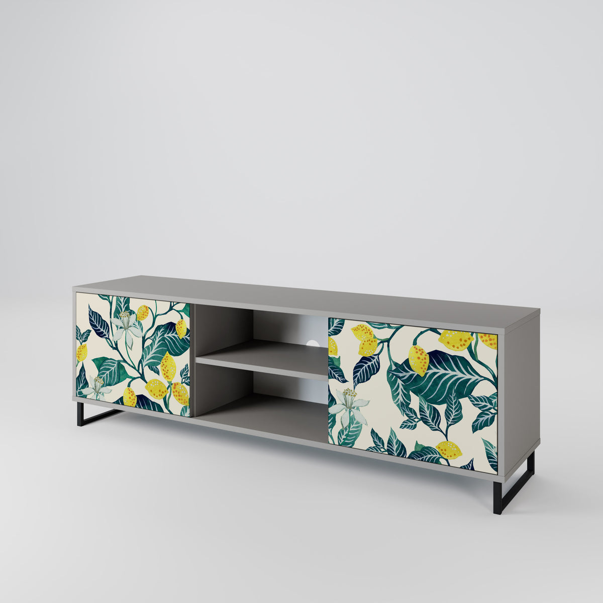 LEMON TREE Mueble de TV de 2 Puertas