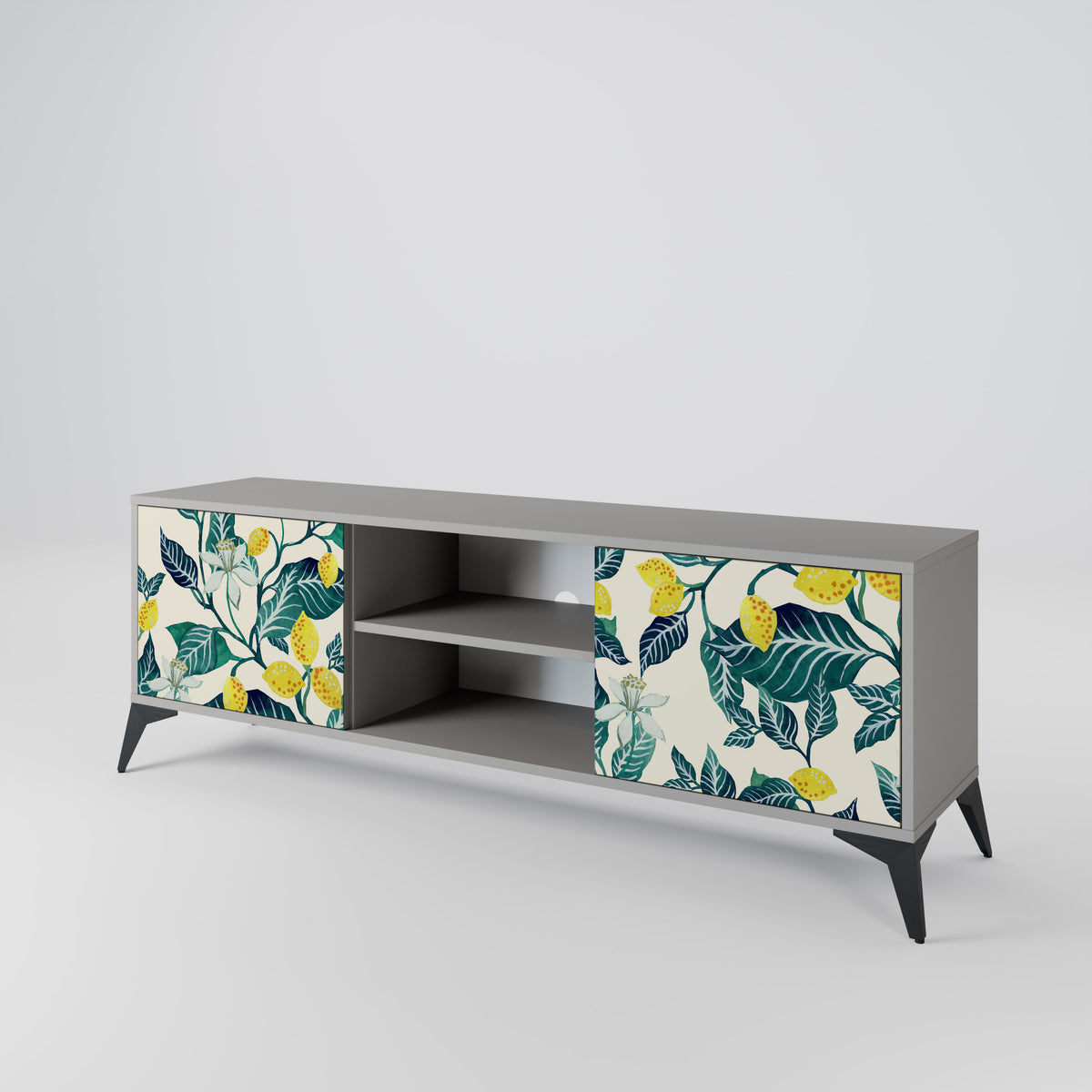 LEMON TREE Mueble de TV de 2 Puertas