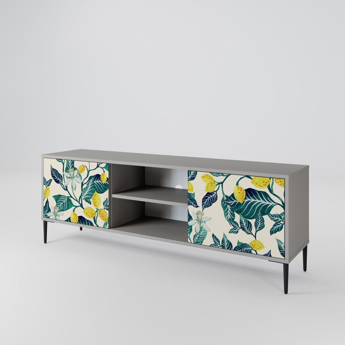LEMON TREE Mueble de TV de 2 Puertas