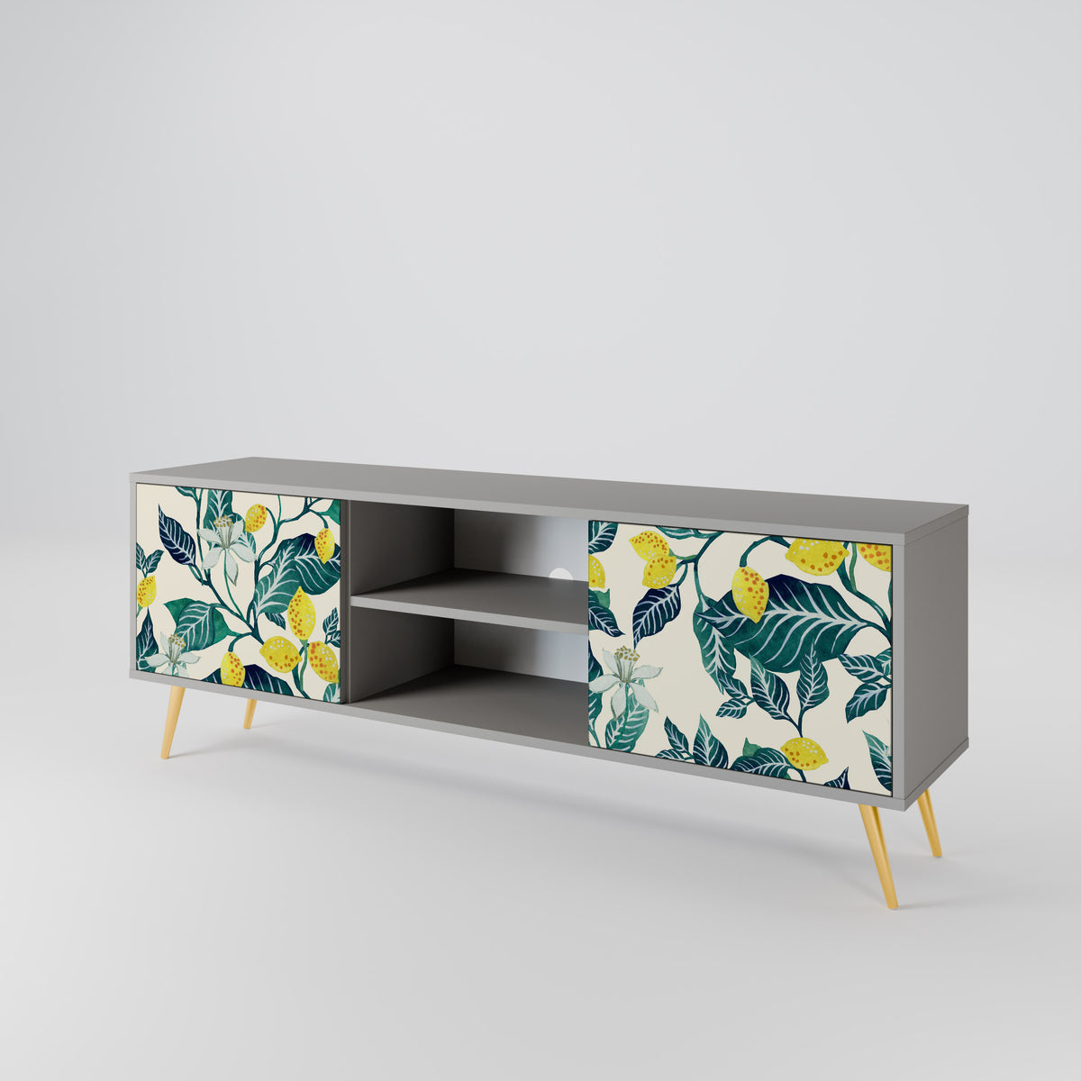 LEMON TREE Mueble de TV de 2 Puertas
