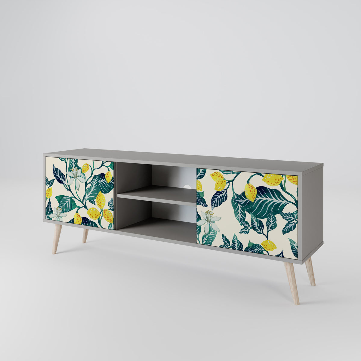 LEMON TREE Mueble de TV de 2 Puertas