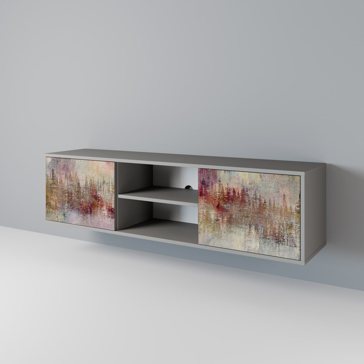 VEILED SUMMIT Mueble de TV de 2 Puertas