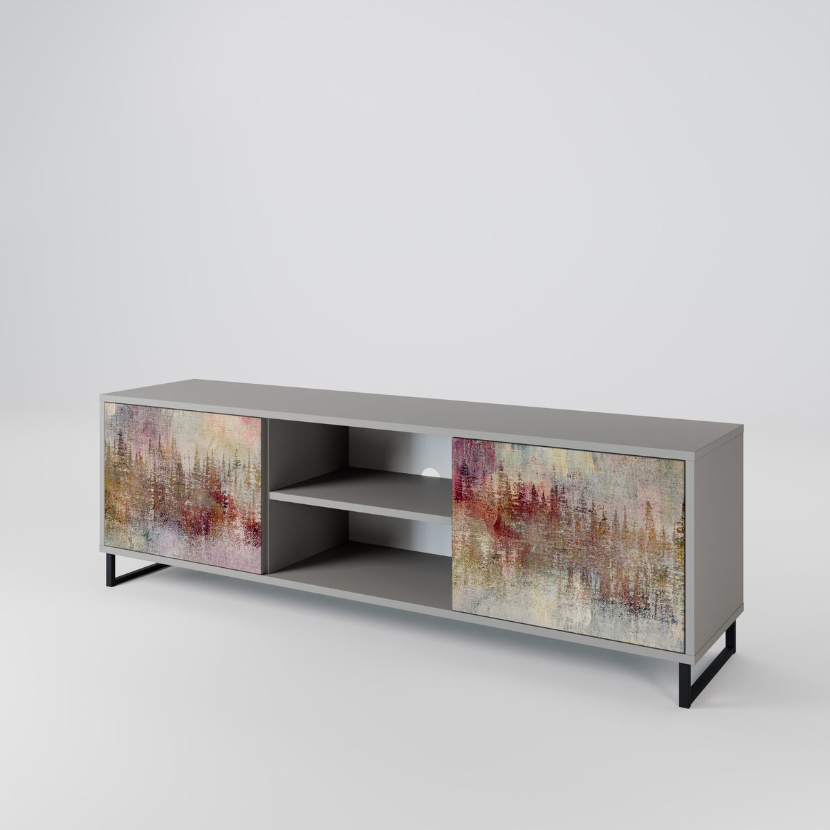 VEILED SUMMIT Mueble de TV de 2 Puertas
