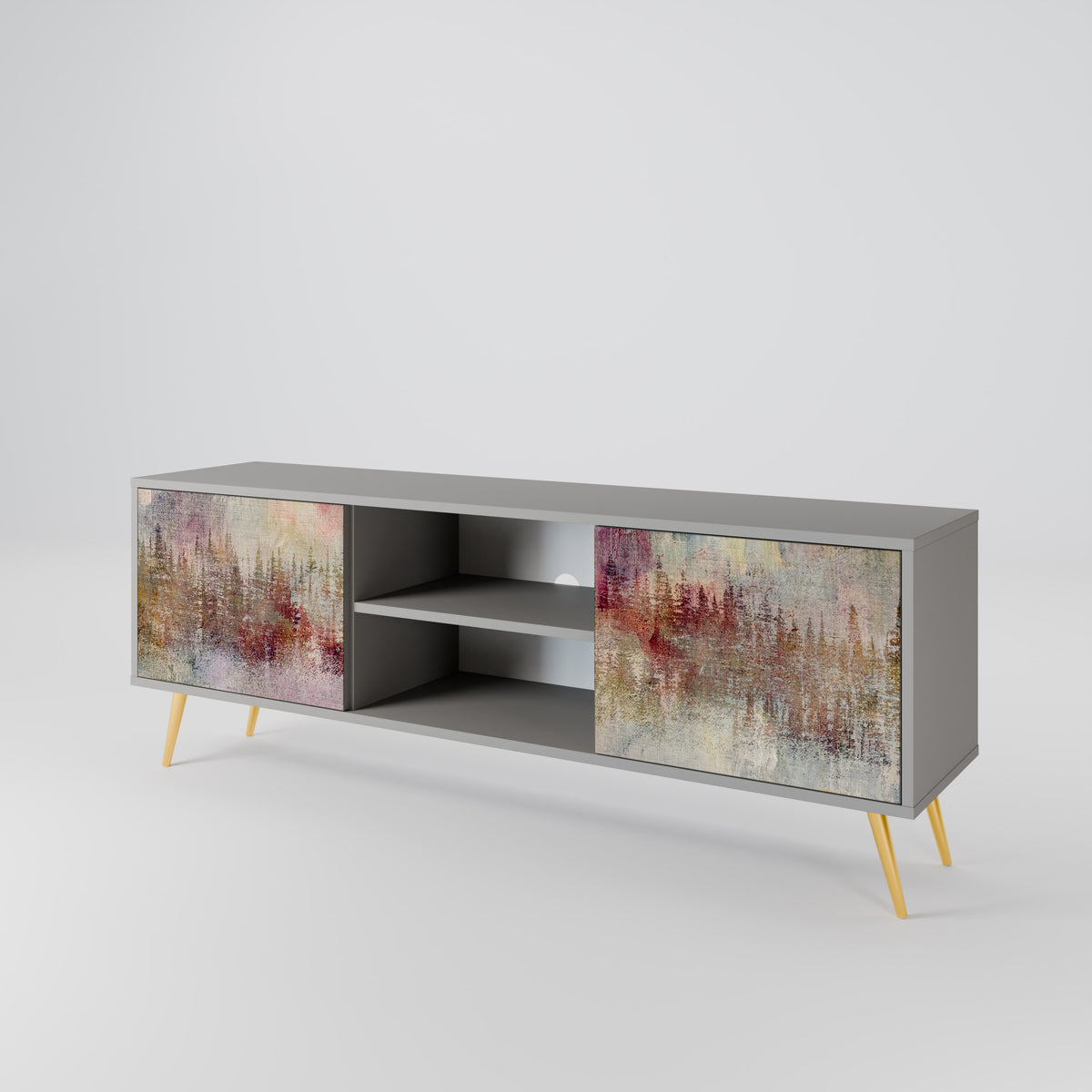 VEILED SUMMIT Mueble de TV de 2 Puertas