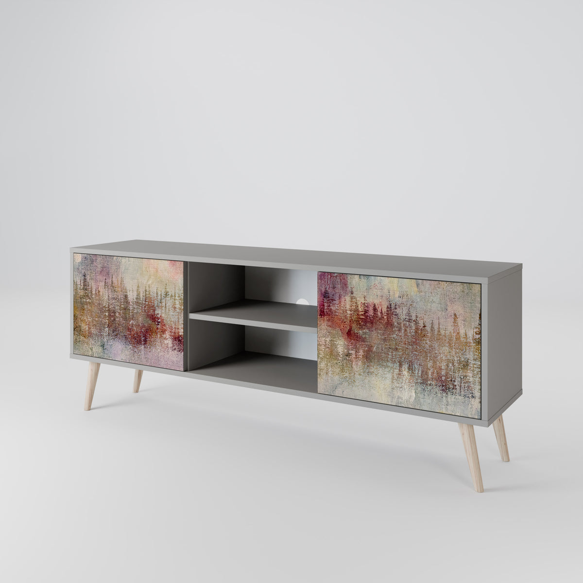 VEILED SUMMIT Mueble de TV de 2 Puertas