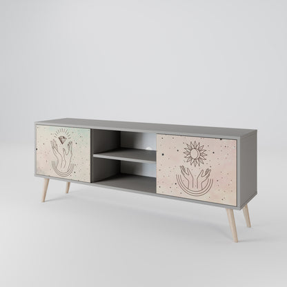 DELICATE BEAUTY Mueble de TV de 2 Puertas