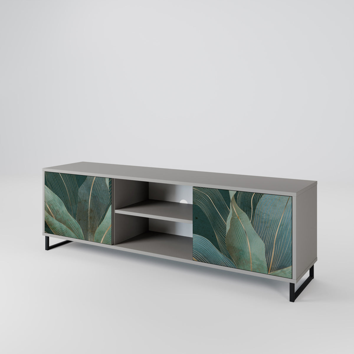 ROYAL GREEN Mueble de TV de 2 Puertas