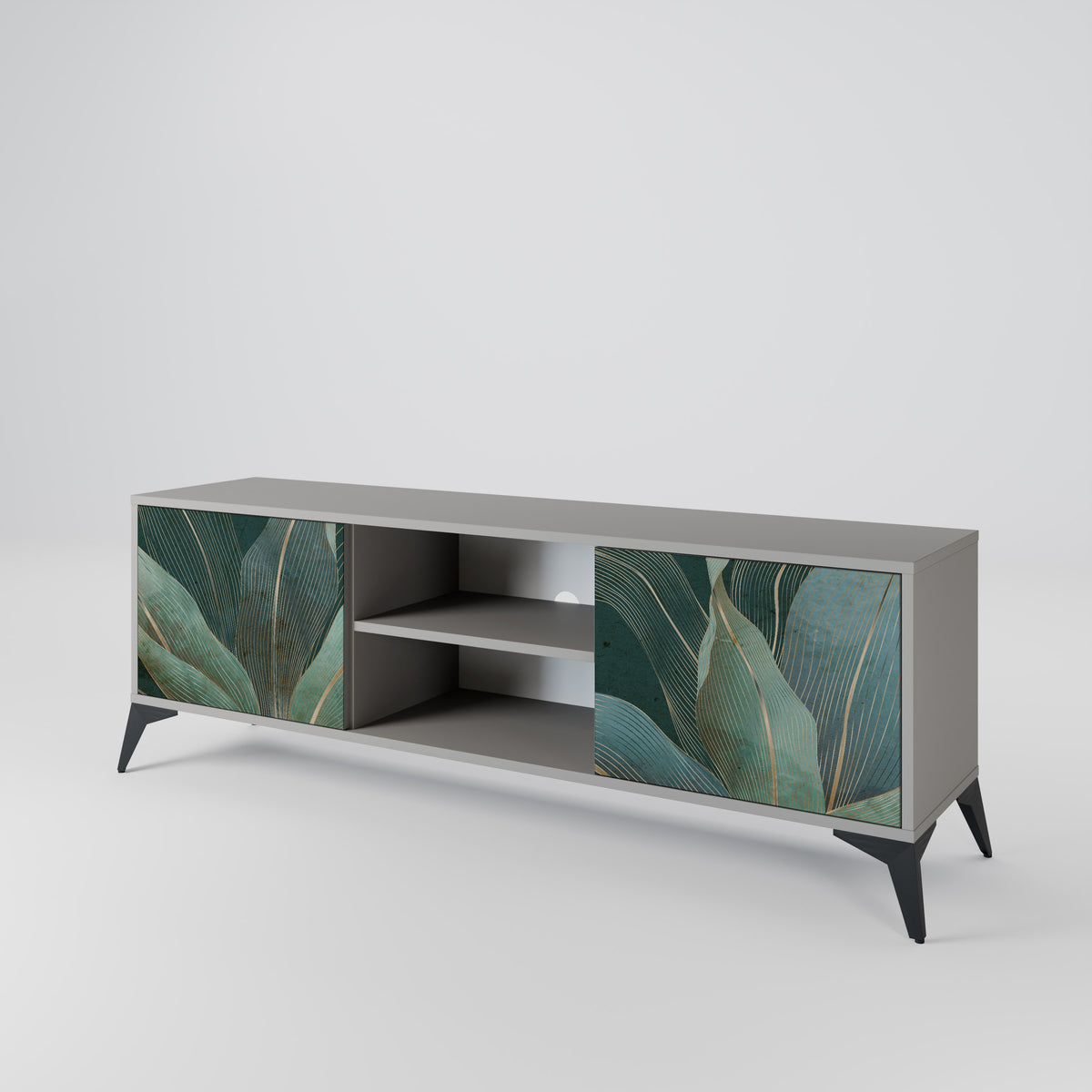 ROYAL GREEN Mueble de TV de 2 Puertas