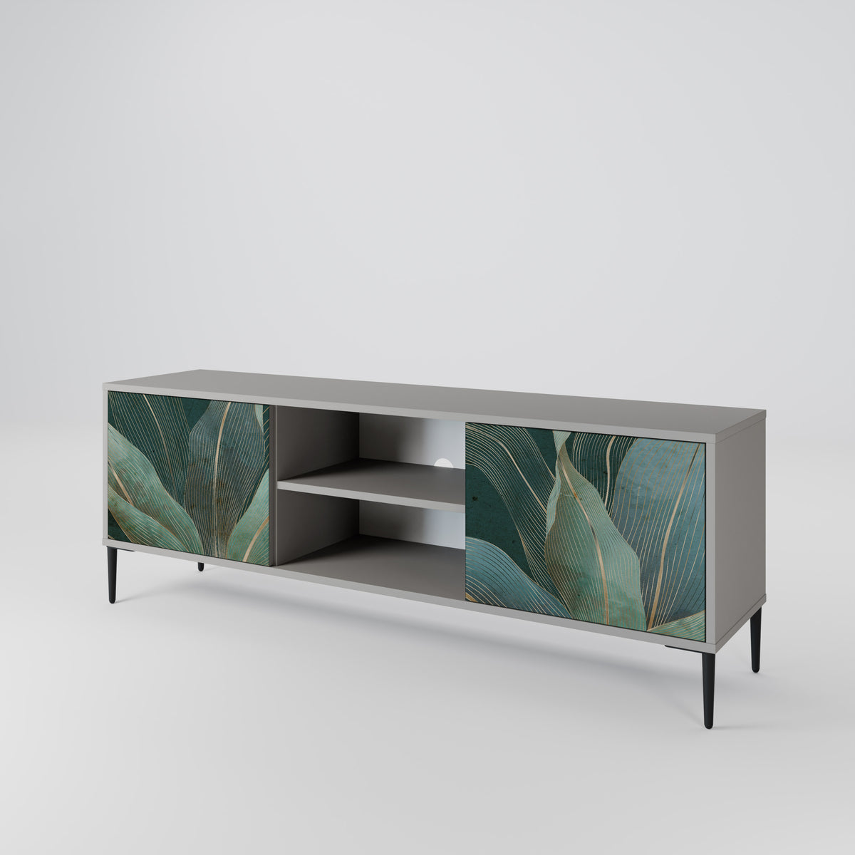 ROYAL GREEN Mueble de TV de 2 Puertas