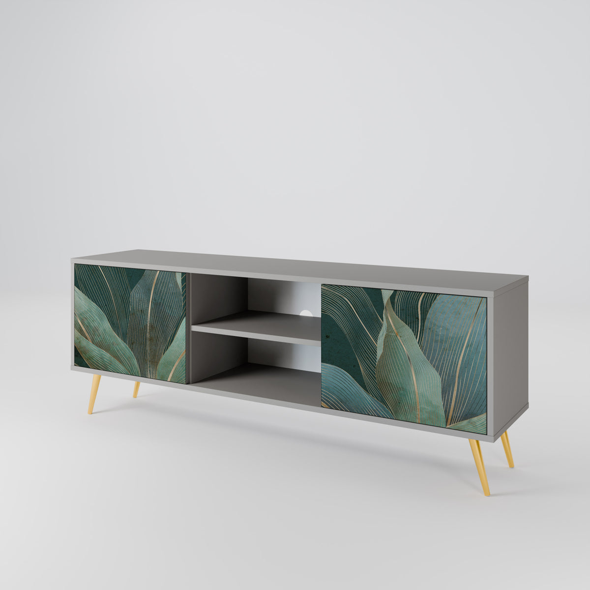 ROYAL GREEN Mueble de TV de 2 Puertas