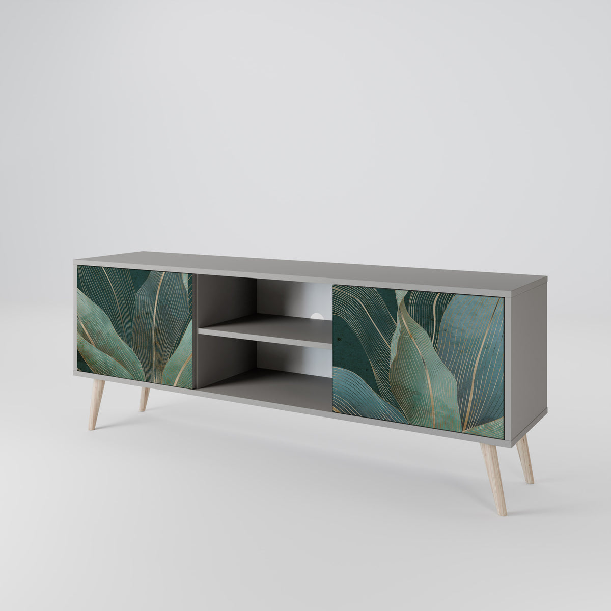 ROYAL GREEN Mueble de TV de 2 Puertas