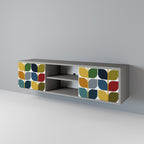 WEIGHTLESS HOURS Mueble de TV de 2 Puertas en Acabado Gris