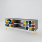 WEIGHTLESS HOURS Mueble de TV de 2 Puertas en Acabado Gris