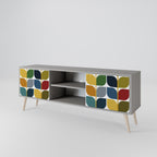 WEIGHTLESS HOURS Mueble de TV de 2 Puertas en Acabado Gris