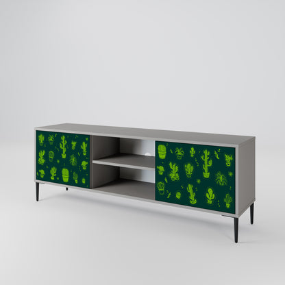 DESERT GREEN Mueble de TV de 2 Puertas
