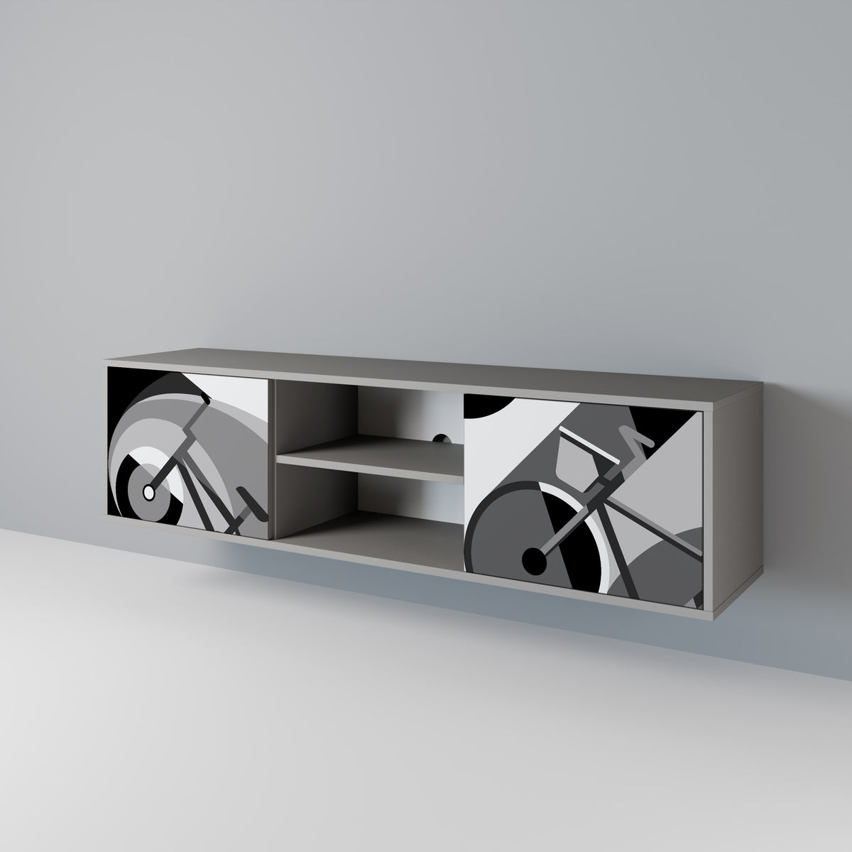 BIKE ENERGY Mueble de TV de 2 Puertas