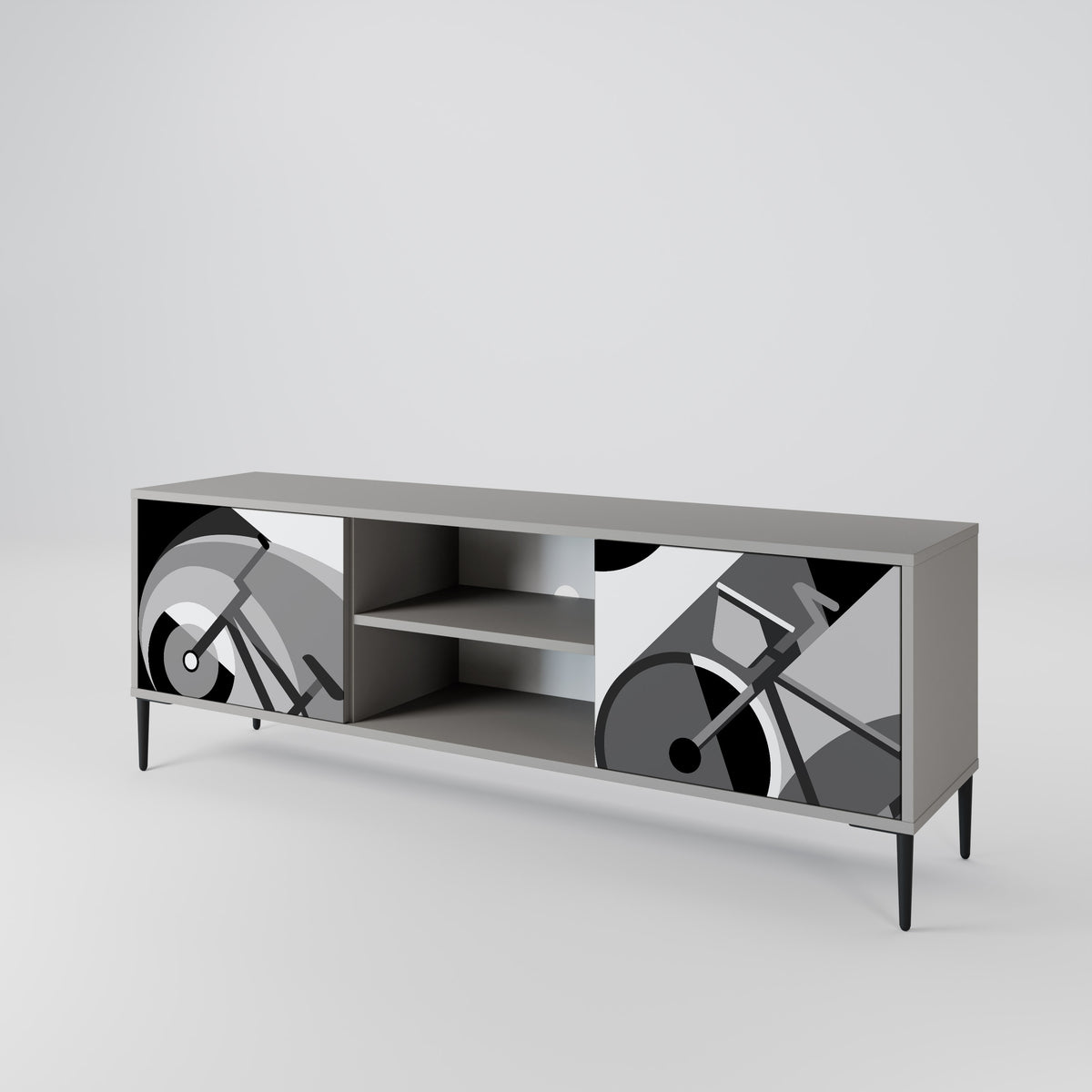 BIKE ENERGY Mueble de TV de 2 Puertas