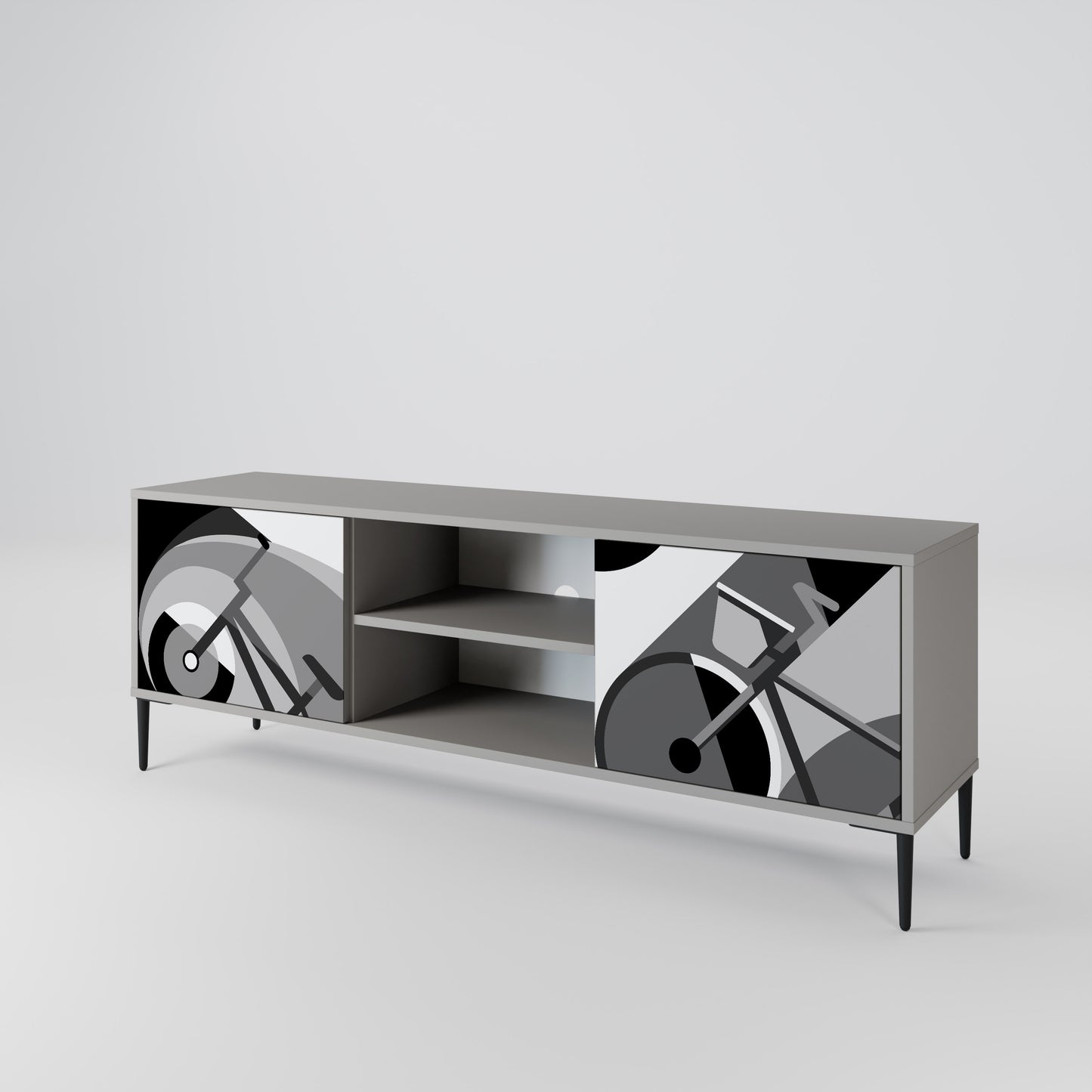BIKE ENERGY Mueble de TV de 2 Puertas