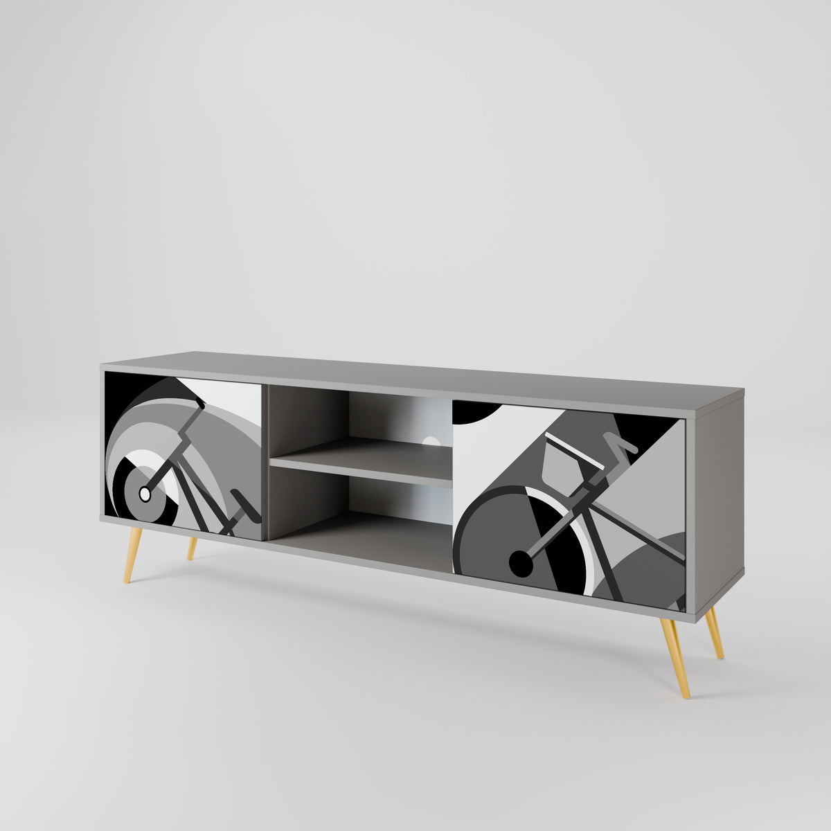 BIKE ENERGY Mueble de TV de 2 Puertas