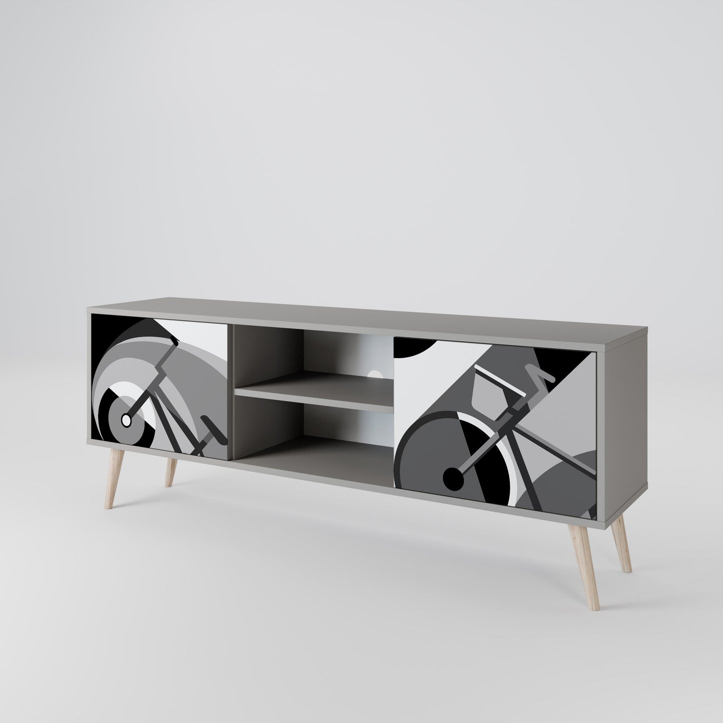 BIKE ENERGY Mueble de TV de 2 Puertas