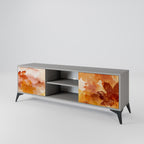 TRACES OF AUTUMN Mueble de TV de 2 Puertas en Acabado Gris