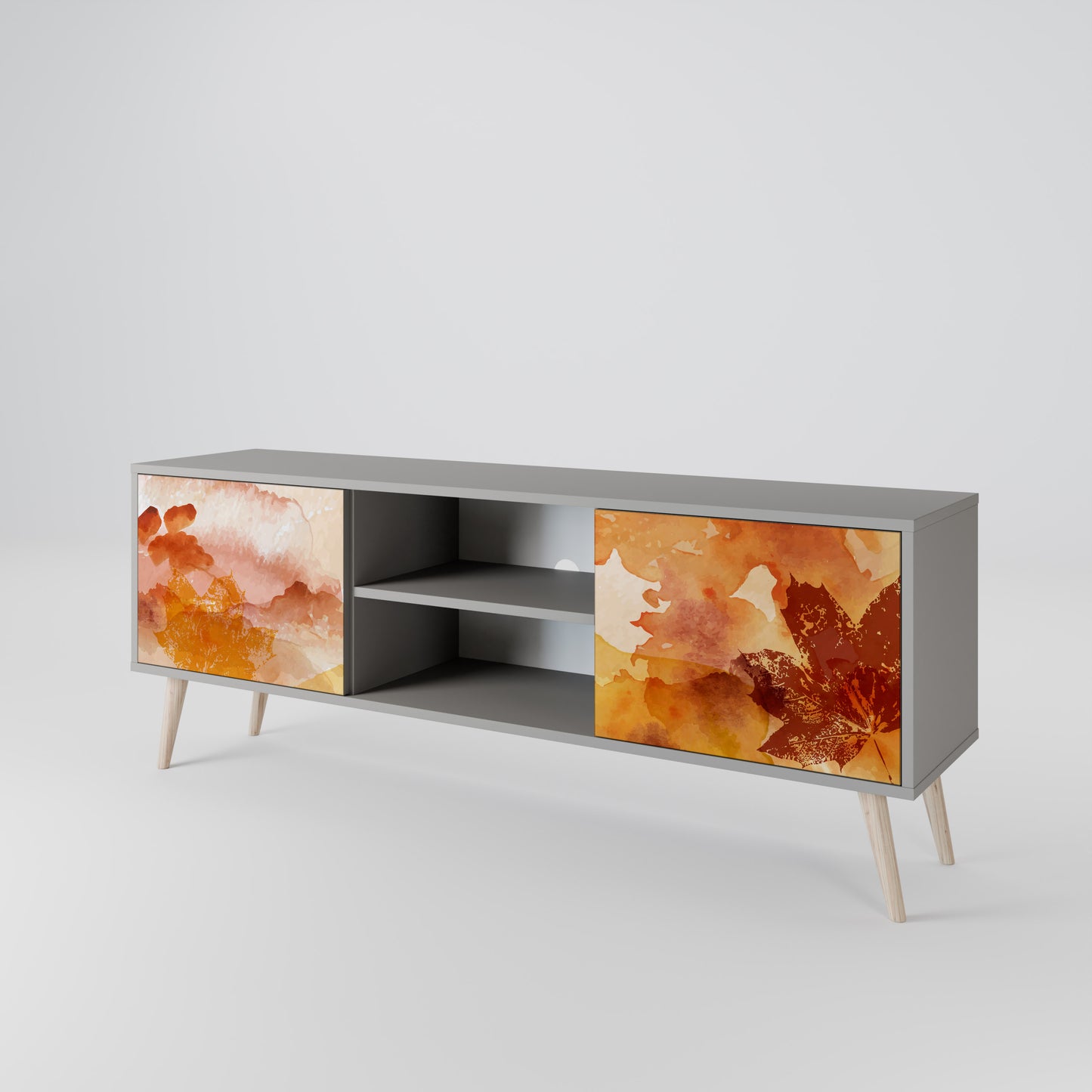 TRACES OF AUTUMN Mueble de TV de 2 Puertas