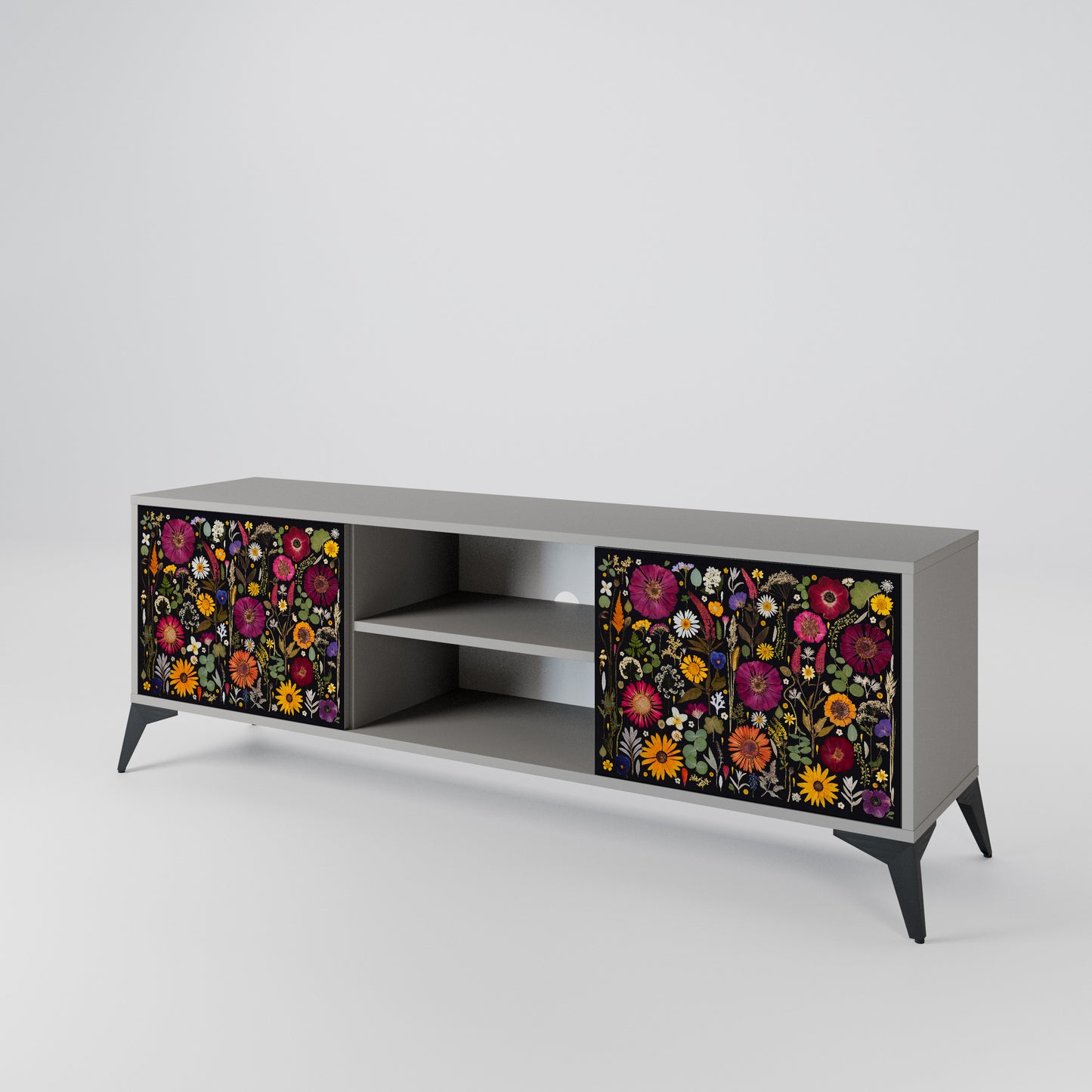 MIDNIGHT GARDEN Mueble de TV de 2 Puertas