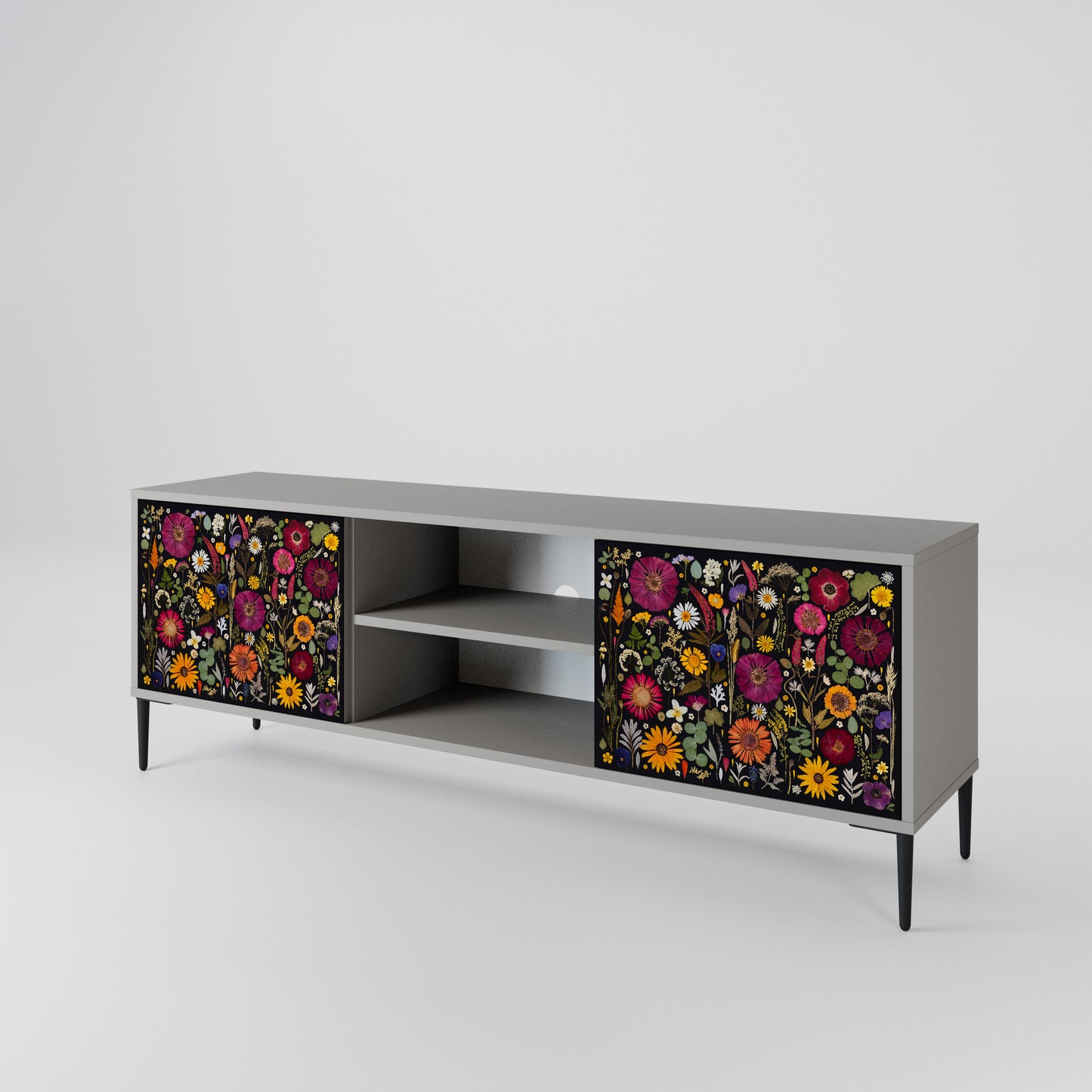 MIDNIGHT GARDEN Mueble de TV de 2 Puertas