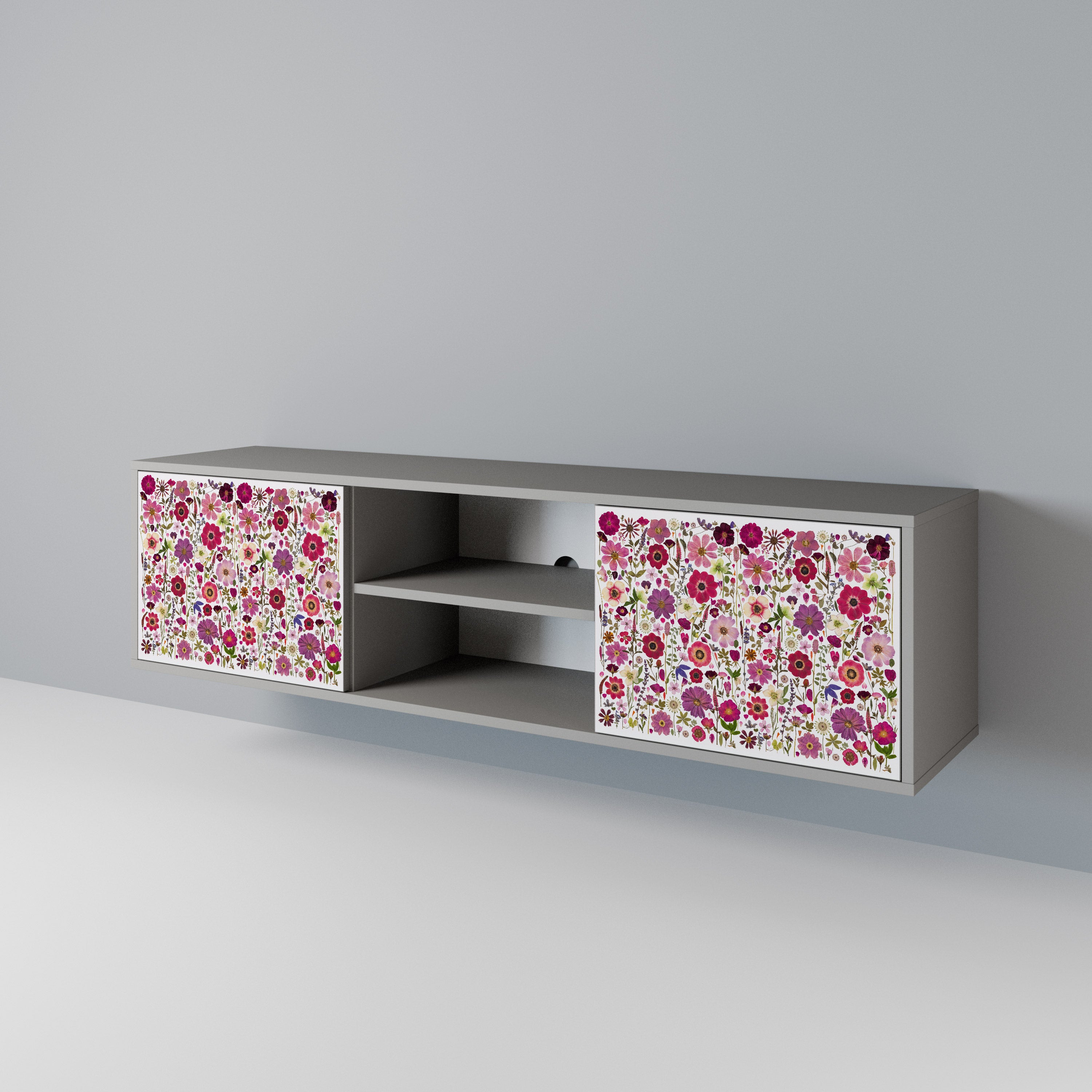PETAL GARDEN Mueble de TV de 2 Puertas