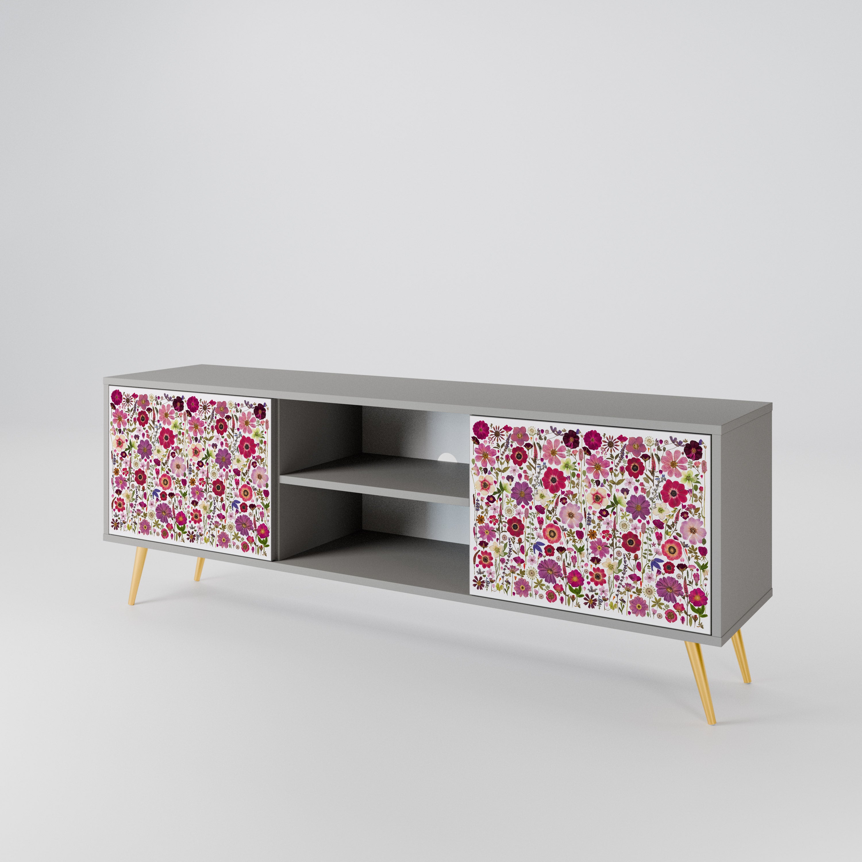 PETAL GARDEN Mueble de TV de 2 Puertas