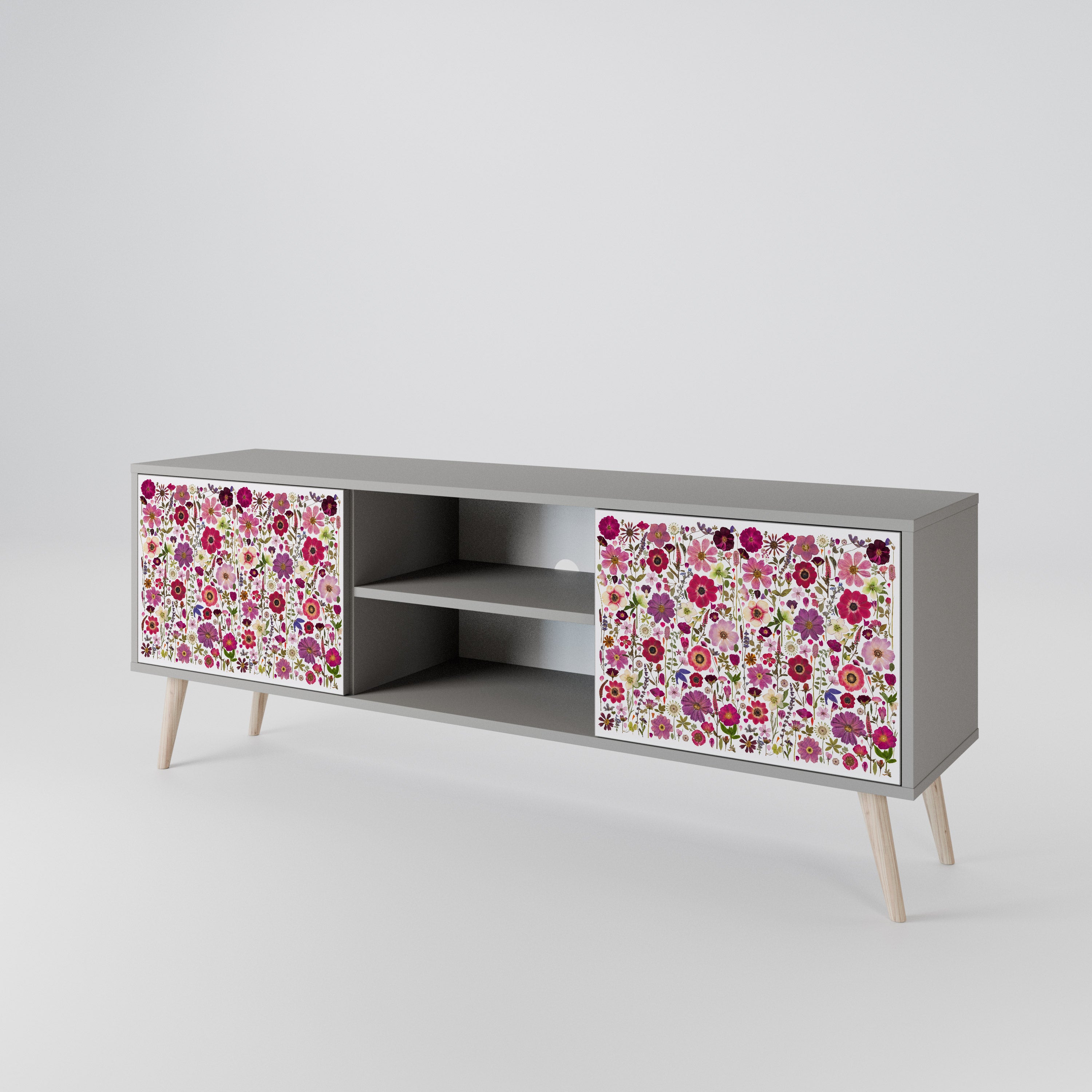 PETAL GARDEN Mueble de TV de 2 Puertas