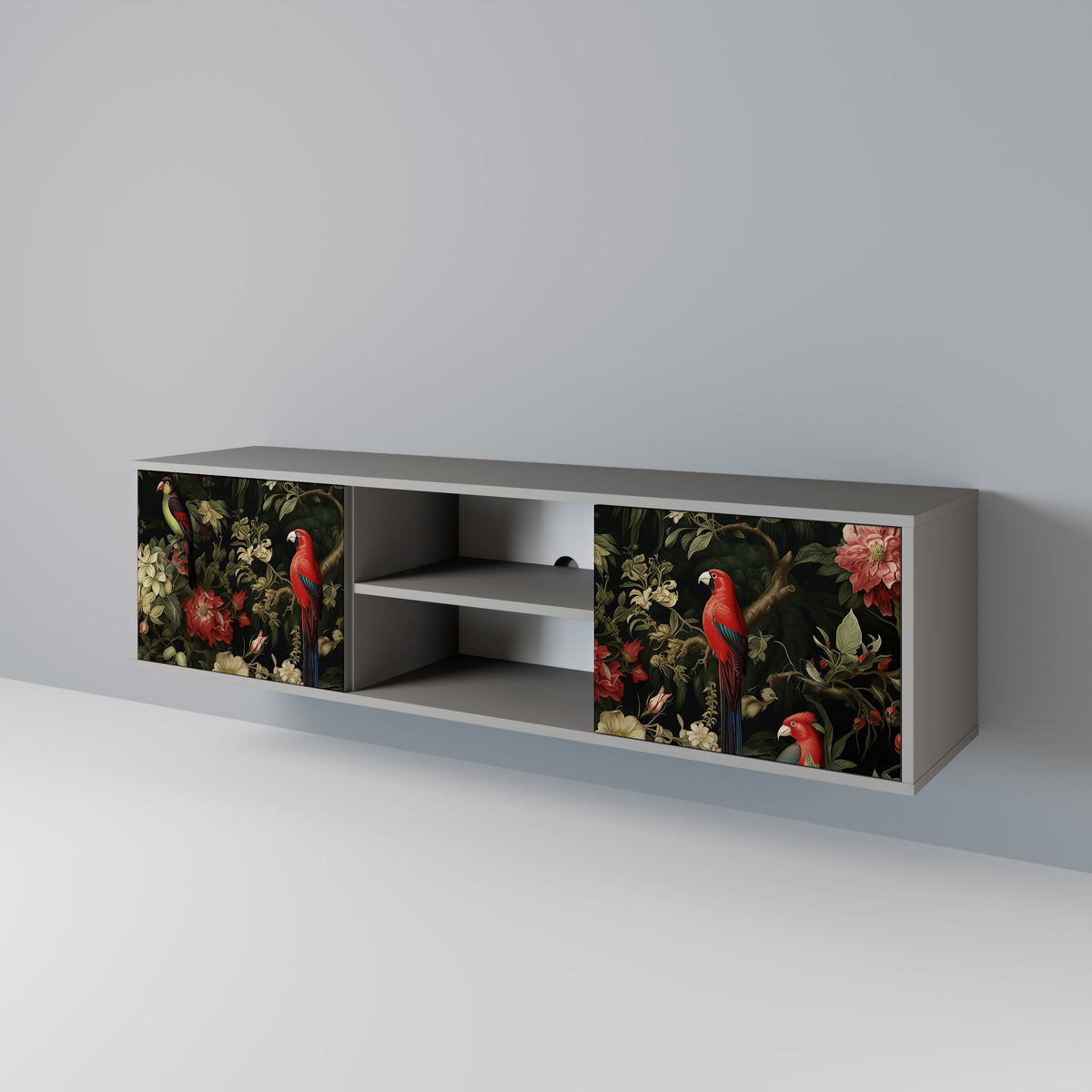 AVIAN GREENERY Mueble de TV de 2 Puertas