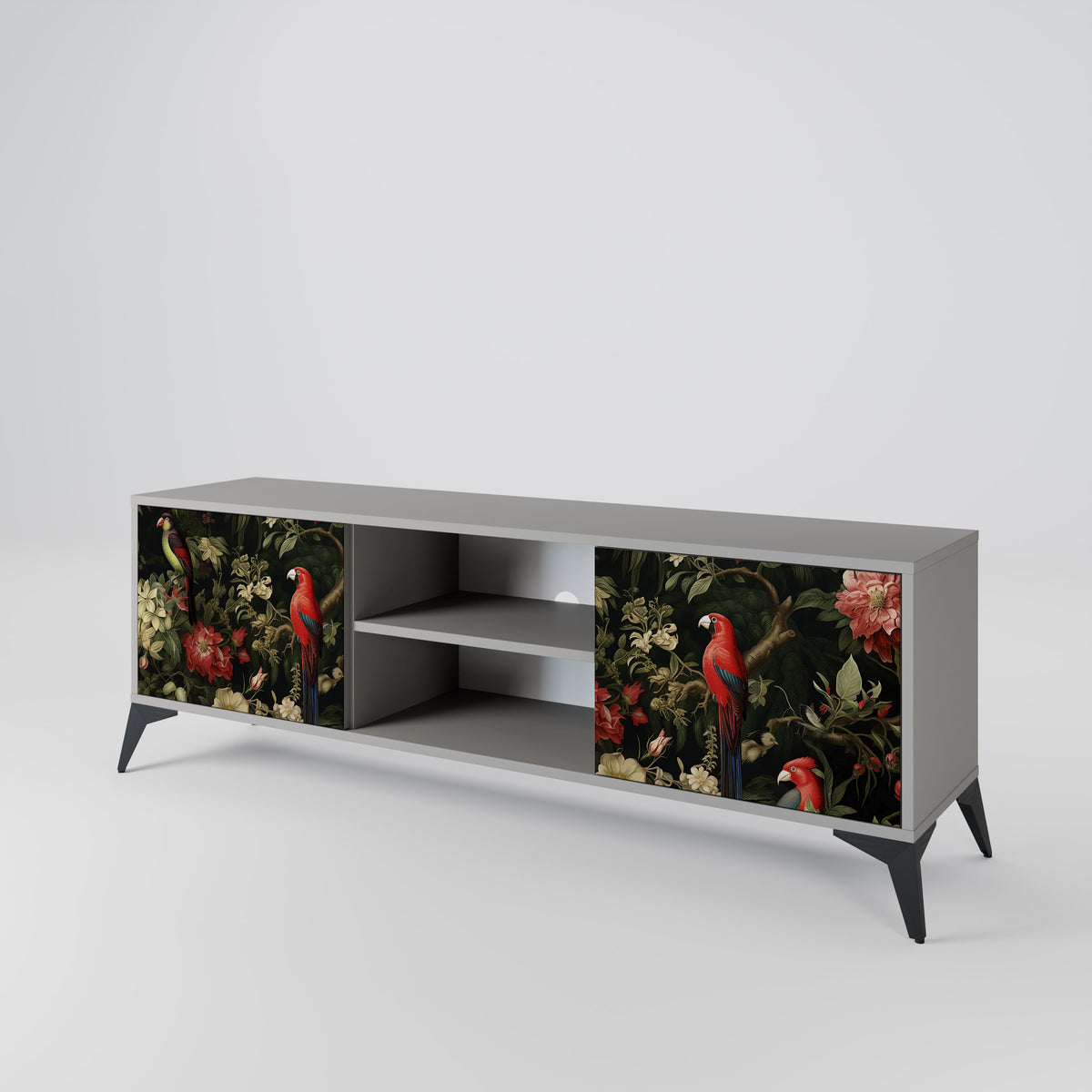 AVIAN GREENERY Mueble de TV de 2 Puertas