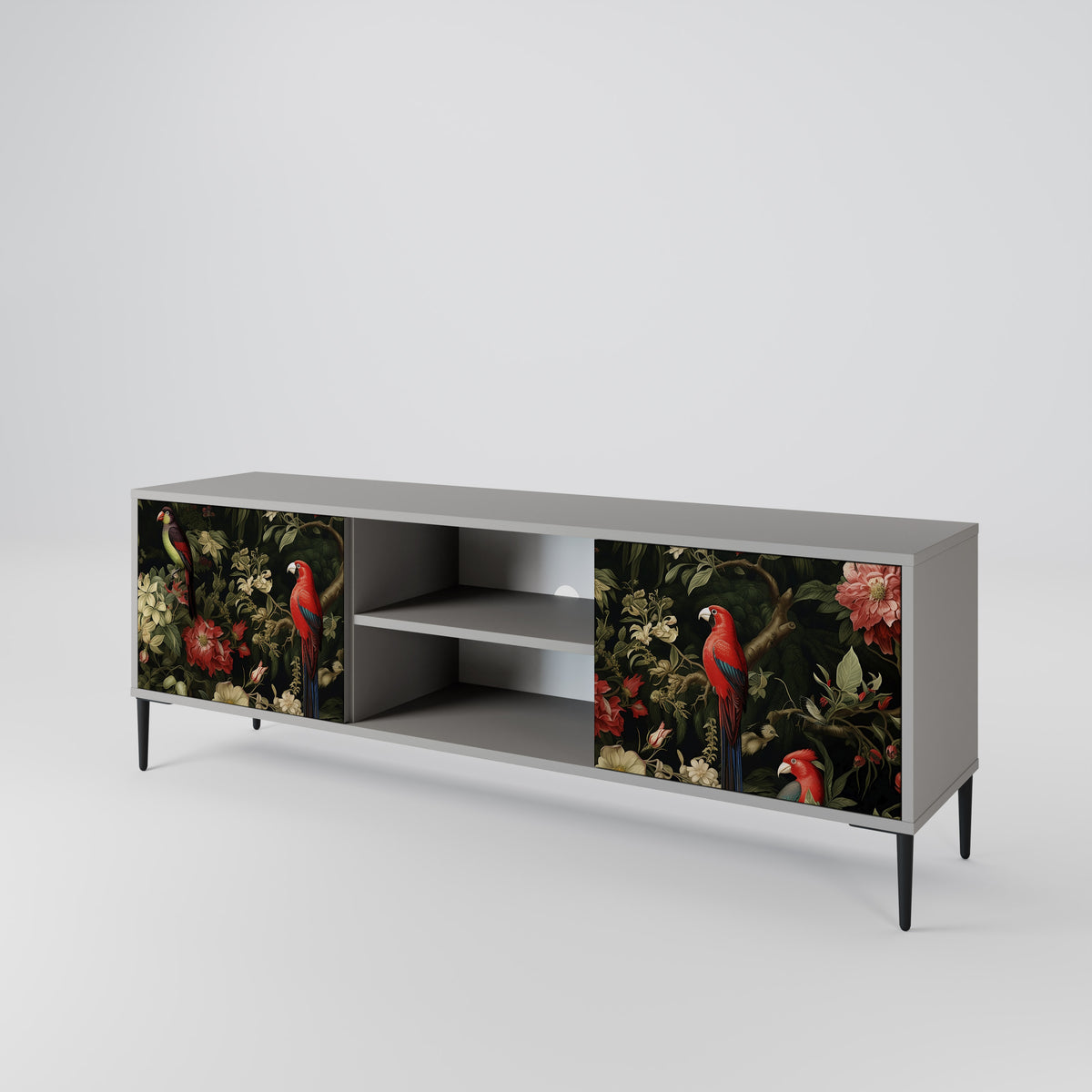 AVIAN GREENERY Mueble de TV de 2 Puertas