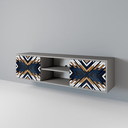 ARTFUL GEOMETRY Mueble de TV de 2 Puertas