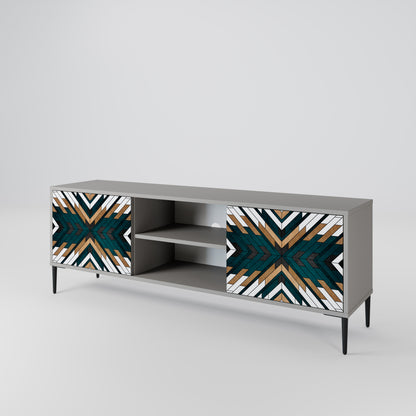 ARTISTIC GEOMETRY Mueble de TV de 2 Puertas