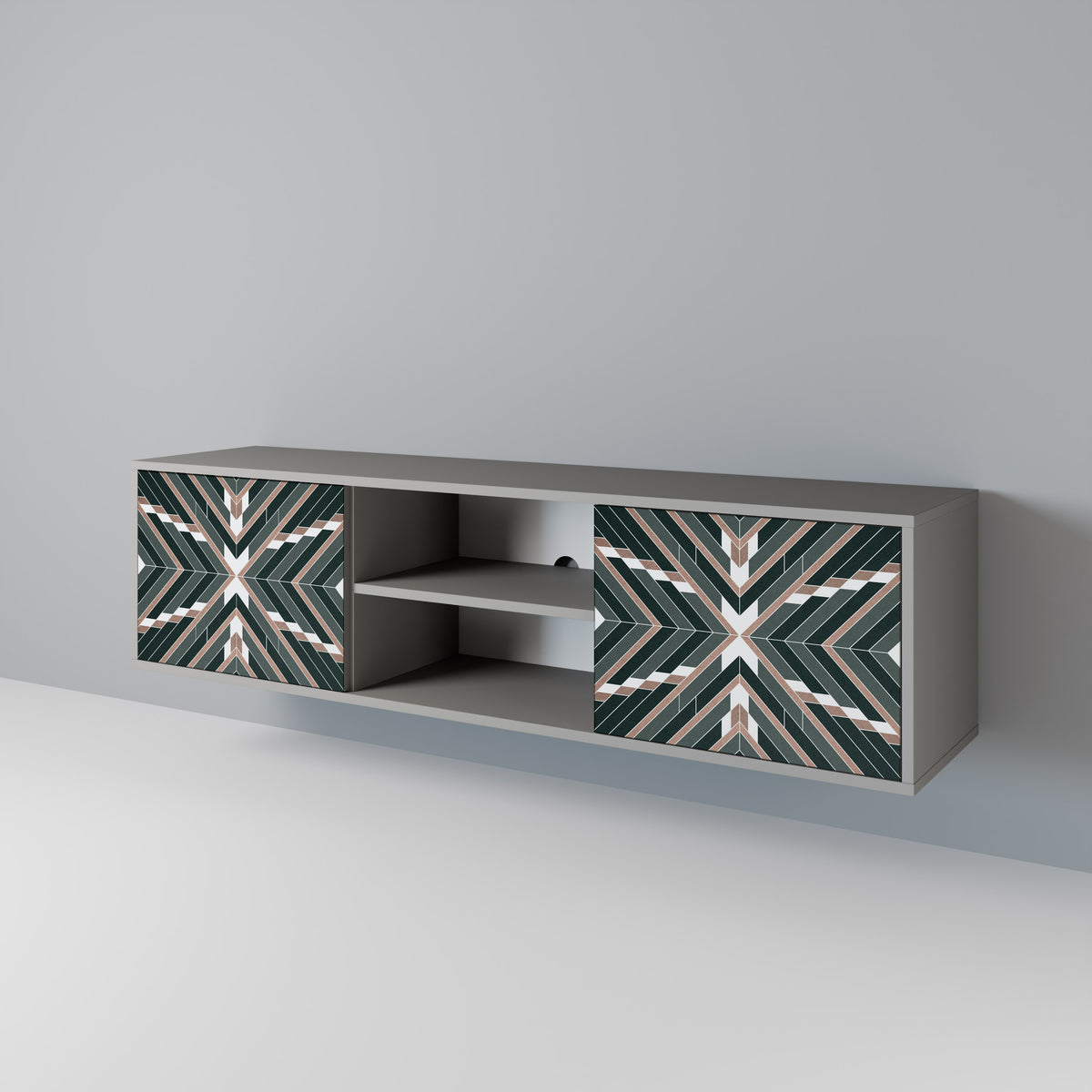 DIMENSION DELIGHTS Mueble de TV de 2 Puertas