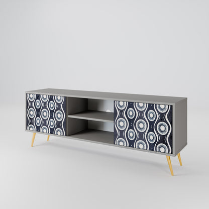 GRAPHITE EYES Mueble de TV de 2 Puertas