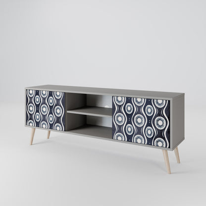 GRAPHITE EYES Mueble de TV de 2 Puertas