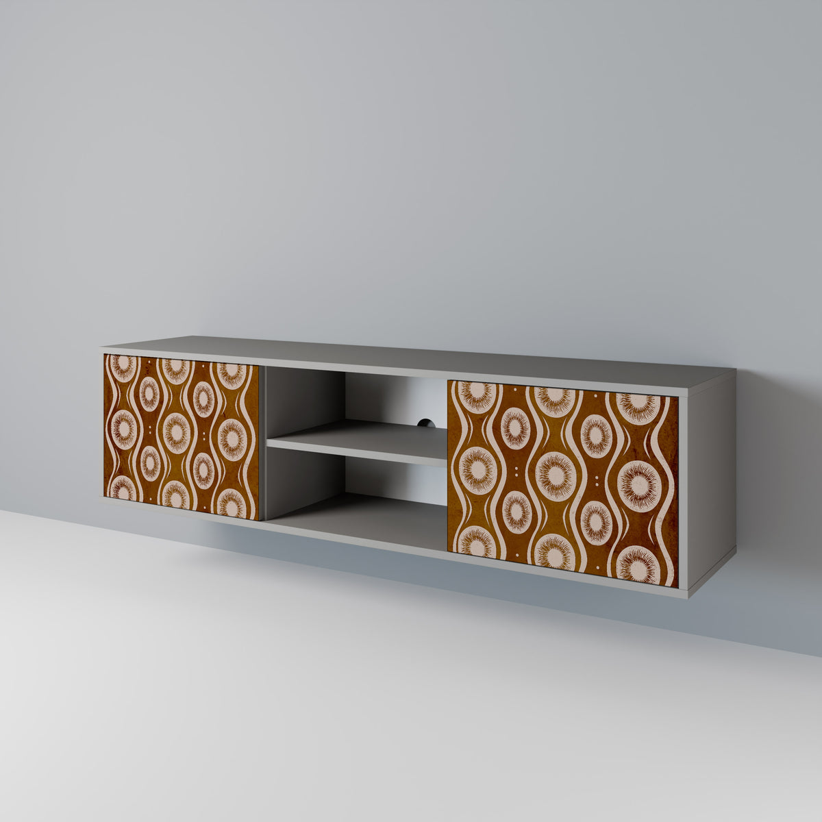 BROWN EYES Mueble de TV de 2 Puertas